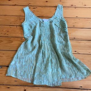 Sheer sleeveless blouse